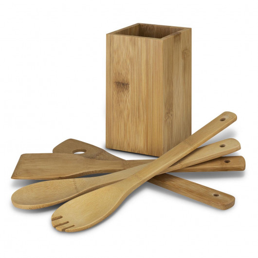 Bamboo Kitchen Utensils Detail